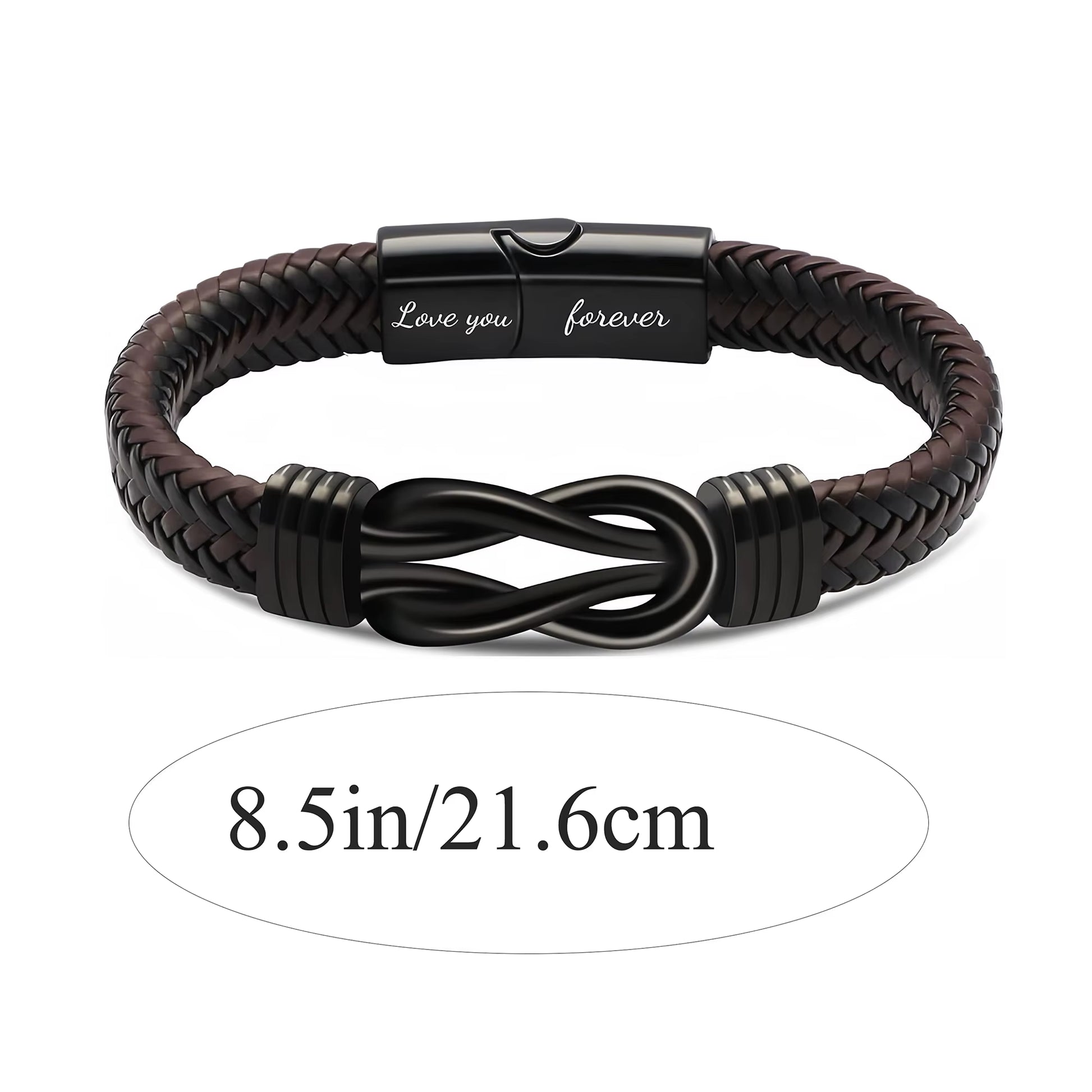 Valentine'S Day Gifts for Him, Birthday Gifts for Man, to My Man Gift Bracelets for Man Leather Bracelets for Boyfriend Husband,